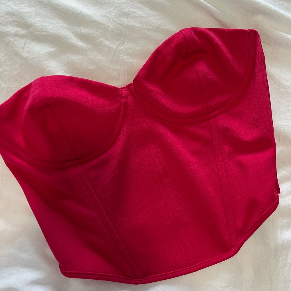 Zara pink corset top